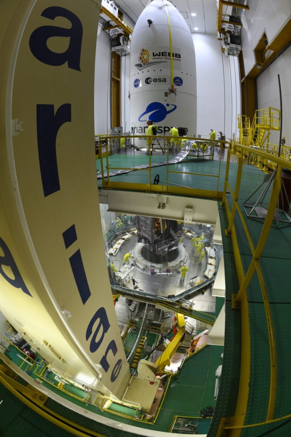 The incredible James Webb Space Telescope is encapsulated for launch next week